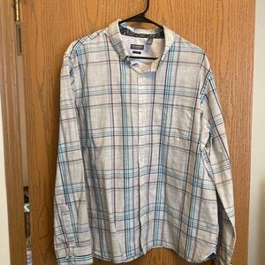 Van Heusen Casual Button Down Long Sleeve XL Never Tuck